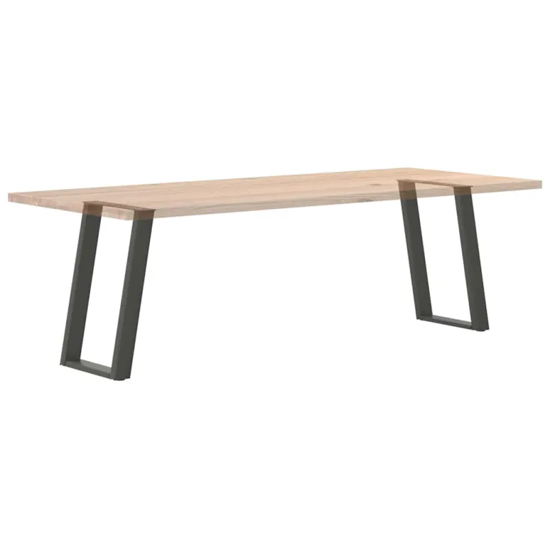 Valgomojo stalo kojos, U formos, 2 vnt., antracito spalvos, 60x(72-73) cm, plienas