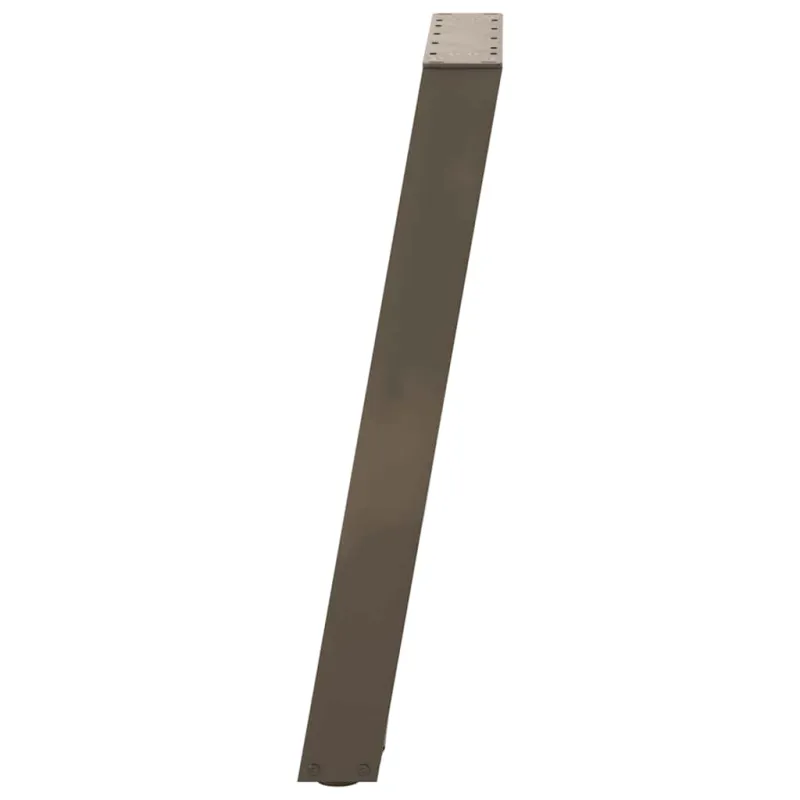 Valgomojo stalo kojelės, U formos, 2 vnt., natūralus plienas, 60x(72-73) cm, plienas