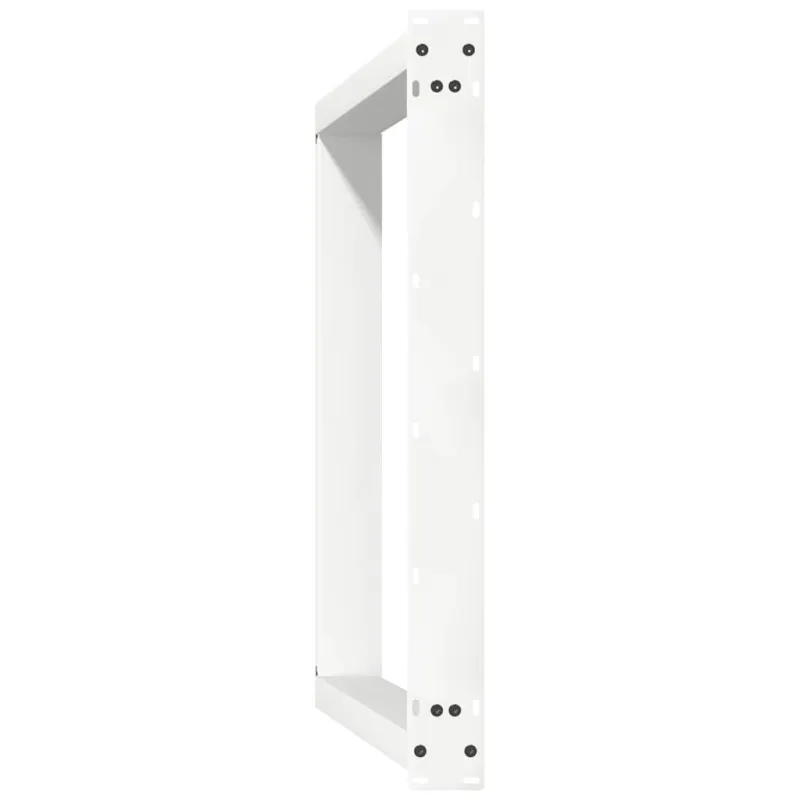 Valgomojo stalo kojelės, 2 vnt., U formos, baltos, 80x(72-73) cm, plienas