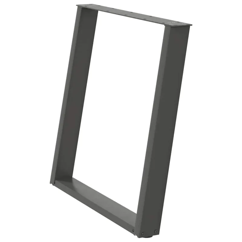 Valgomojo stalo kojos, 2 vnt., antracito spalvos, 80x(72-73) cm, plienas, U formos