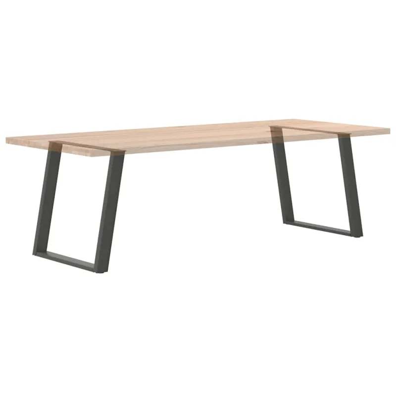 Valgomojo stalo kojos, 2 vnt., antracito spalvos, 80x(72-73) cm, plienas, U formos