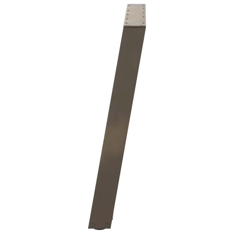 Valgomojo stalo kojelės, U formos, 2 vnt., natūralus plienas, 80x(72-73) cm, plienas