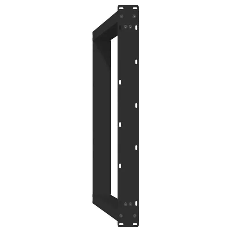 Valgomojo stalo kojelės, 2 vnt., juodos, 90x(72-73) cm, plienas, U formos