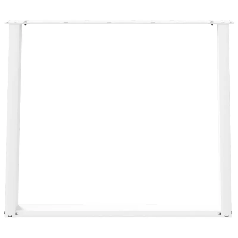Valgomojo stalo kojelės, 2 vnt., baltos, 90x(72-73) cm, plienas, U formos