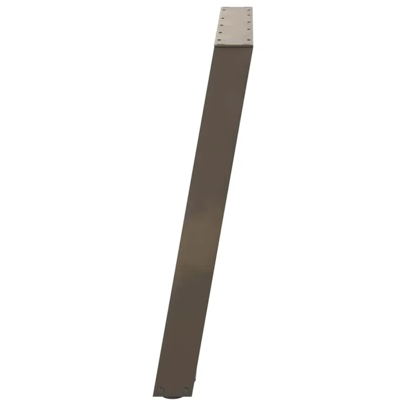 Valgomojo stalo kojelės, U formos, 2 vnt., natūralus plienas, 90x(72-73) cm, plienas