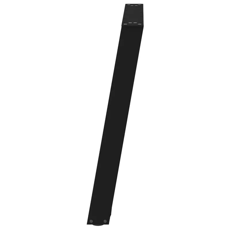 Valgomojo stalo kojelės, 2 vnt., juodos, 100x(72-73) cm, plienas, U formos