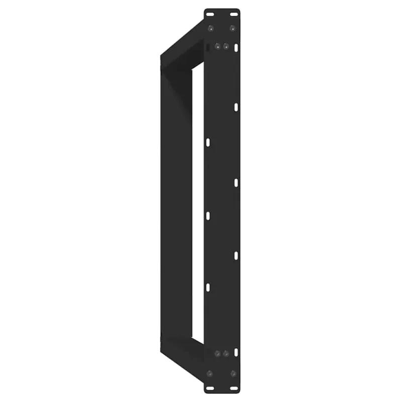 Valgomojo stalo kojelės, 2 vnt., juodos, 100x(72-73) cm, plienas, U formos