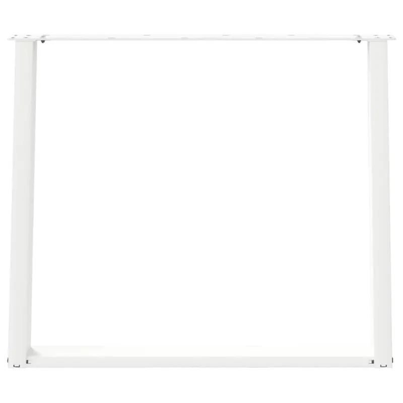 Valgomojo stalo kojelės, 2 vnt., baltos, 100x(72-73) cm, plienas, U formos