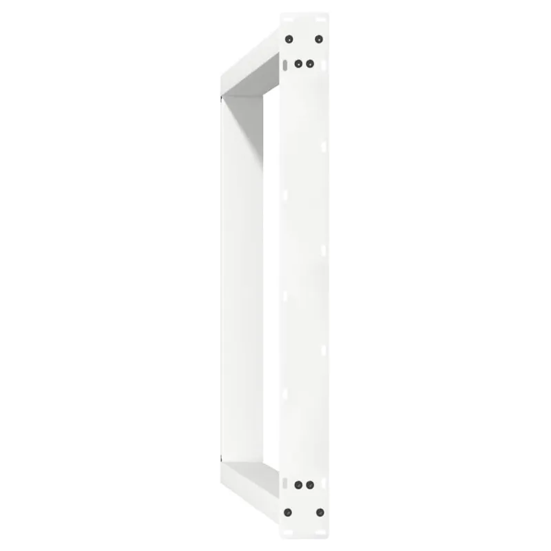 Valgomojo stalo kojelės, 2 vnt., baltos, 100x(72-73) cm, plienas, U formos