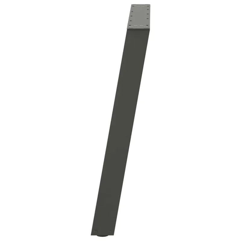 Valgomojo stalo kojos, U formos, 2 vnt., antracito spalvos, 100x(72-73) cm, plienas