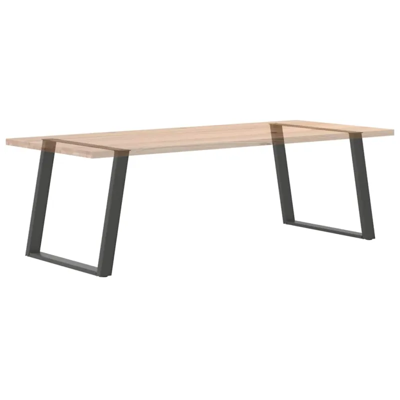 Valgomojo stalo kojos, U formos, 2 vnt., antracito spalvos, 100x(72-73) cm, plienas