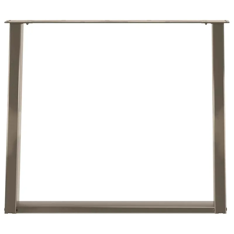 Valgomojo stalo kojelės, U formos, 2 vnt., natūralus plienas, 100 x (72-73) cm, plienas
