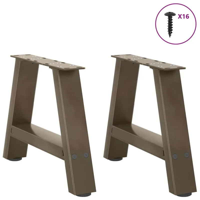 Kavos staliuko kojelės, A formos, 2 vnt., 30x(30-31) cm, plienas