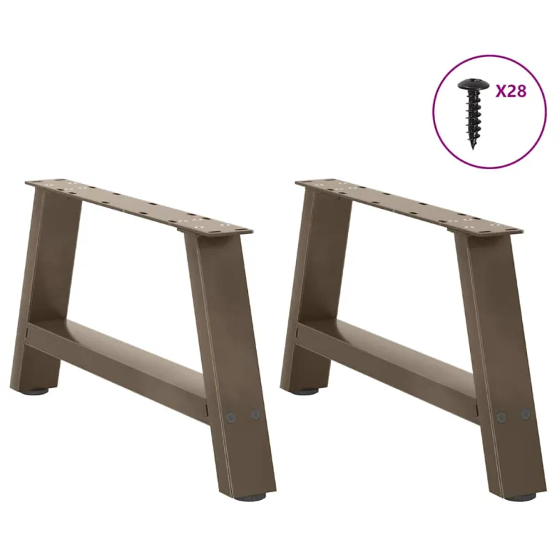 Kavos staliuko kojelės, A formos, 2 vnt., 60x(30-31) cm, plienas