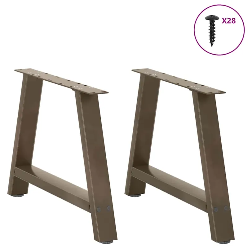 Kavos staliuko kojelės, A formos, 2 vnt., 70x(42-43) cm, plienas