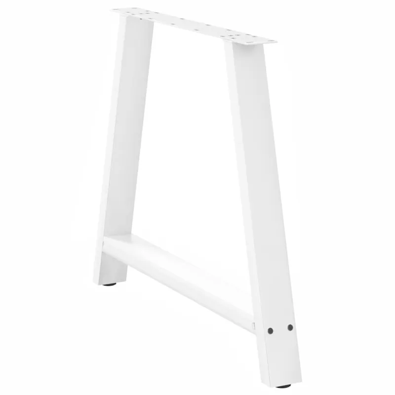 Valgomojo stalo kojelės, 2 vnt., baltos, 90x(72-73) cm, plienas, A formos