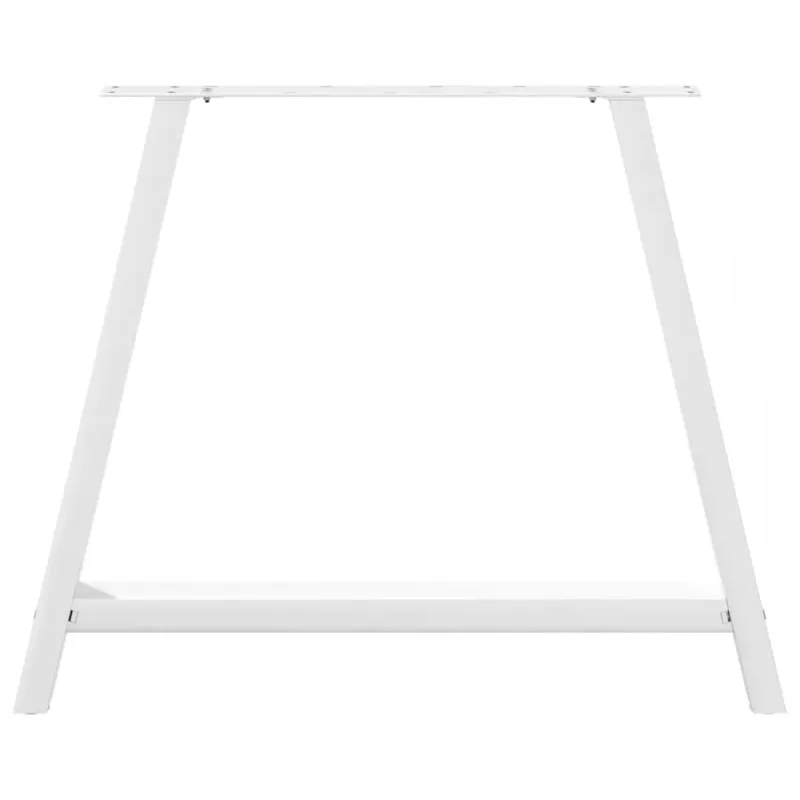 Valgomojo stalo kojelės, 2 vnt., baltos, 90x(72-73) cm, plienas, A formos
