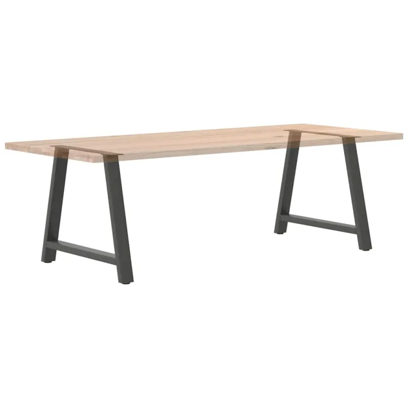 Valgomojo stalo kojos, 2 vnt., antracito spalvos, A formos, 90x(72-73) cm, plienas