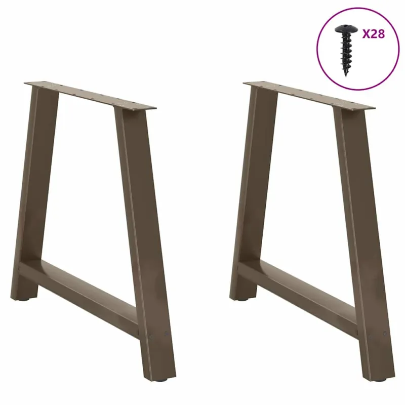 Valgomojo stalo kojelės, A formos, 2 vnt., 90x(72-73) cm, plienas