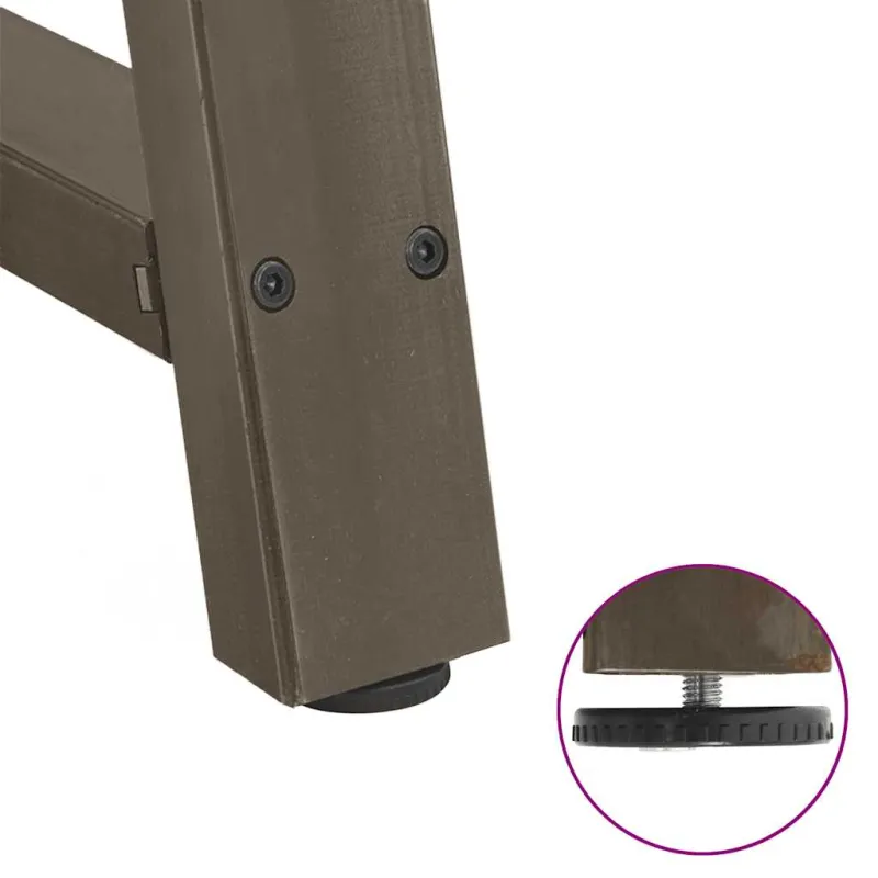 Valgomojo stalo kojelės, A formos, 2 vnt., 90x(72-73) cm, plienas