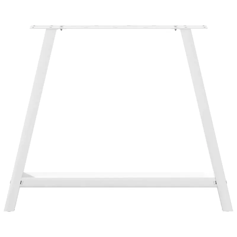 Valgomojo stalo kojelės, 2 vnt., baltos, 100x(72-73) cm, plienas, A formos