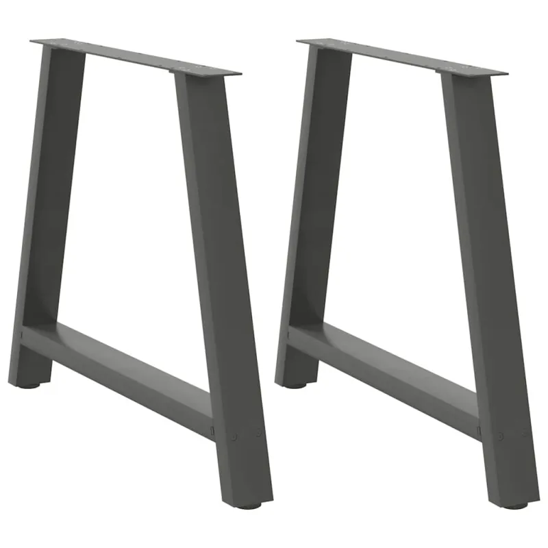 Valgomojo stalo kojos, A formos, 2 vnt., antracito spalvos, 100x(72-73) cm, plienas