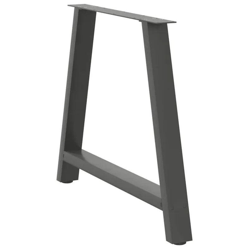 Valgomojo stalo kojos, A formos, 2 vnt., antracito spalvos, 100x(72-73) cm, plienas