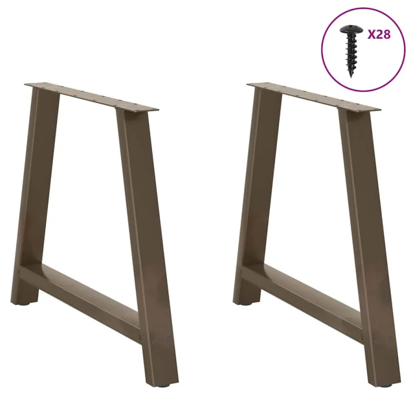 Valgomojo stalo kojelės, A formos, 2 vnt., 100 x (72-73) cm, plienas