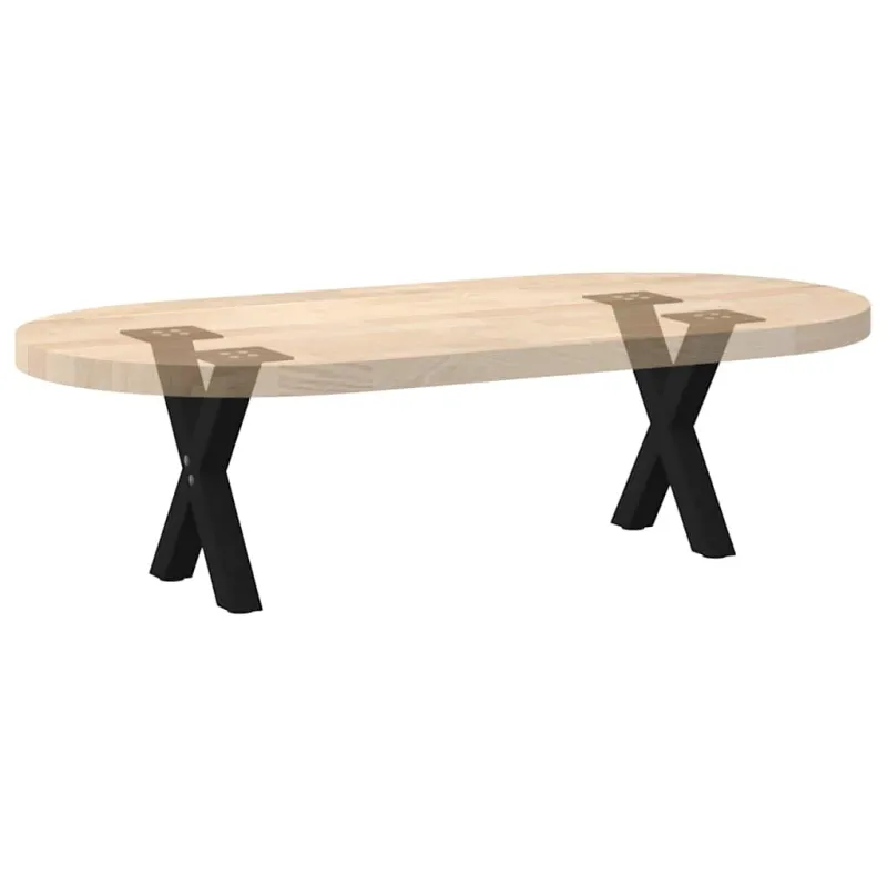 Kavos staliuko kojelės, X formos, 2 vnt., juodos, 30x(30-31) cm, plienas