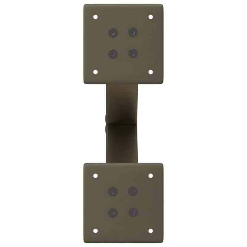 Kavos staliuko kojelės, X formos, 2 vnt., natūralus plienas, 30x(30-31) cm, plienas