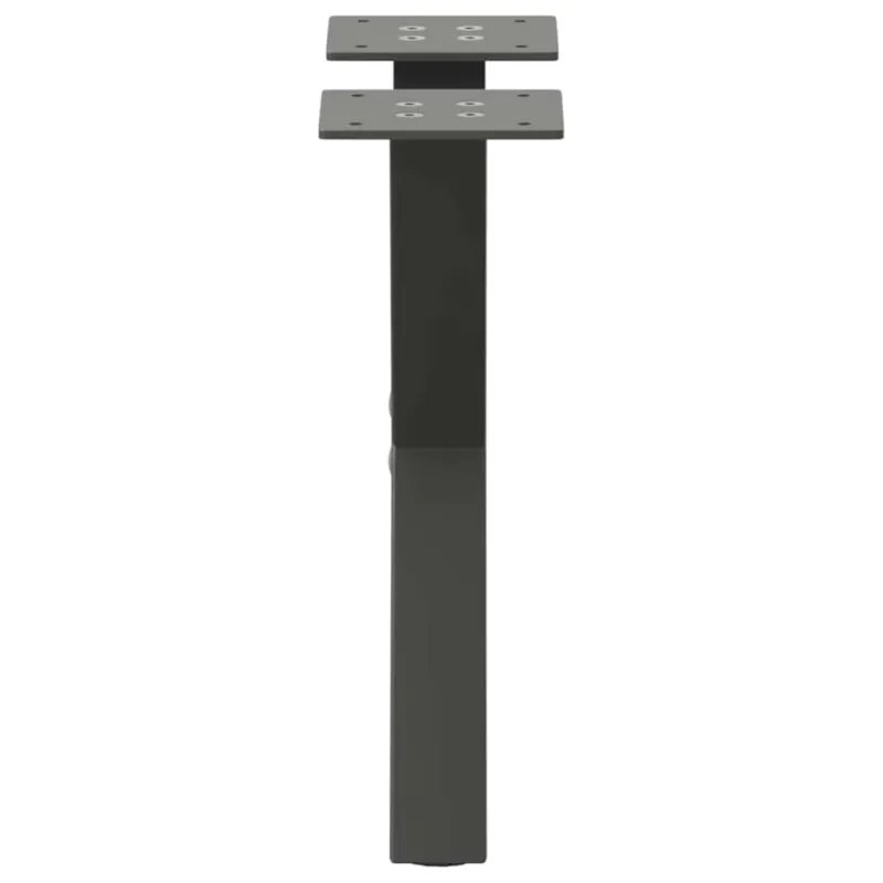 Kavos staliuko kojelės, 2 vnt., antracito spalvos, 37x(30-31) cm, plienas
