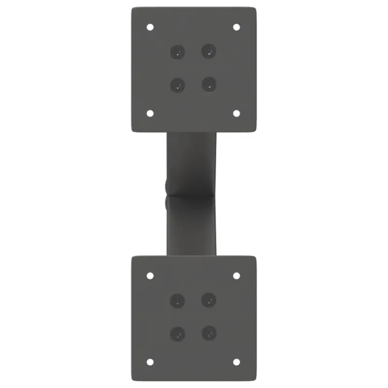 Kavos staliuko kojelės, 2 vnt., antracito spalvos, 37x(30-31) cm, plienas