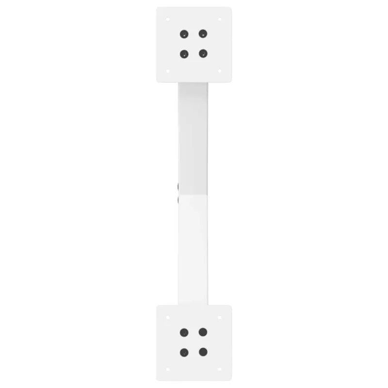 Kavos staliuko kojelės, X formos, 2 vnt., baltos, 50x(30-31) cm, plienas