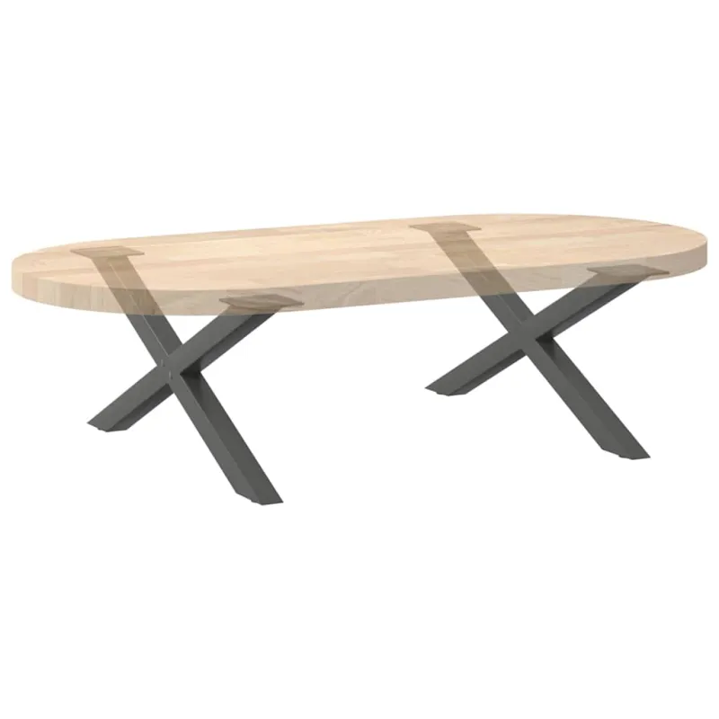 Kavos staliuko kojelės, 2 vnt., antracito spalvos, 70x(30-31) cm, plienas