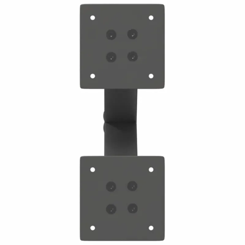 Kavos staliuko kojelės, 2 vnt., antracito spalvos, 28x(42-43) cm, plienas