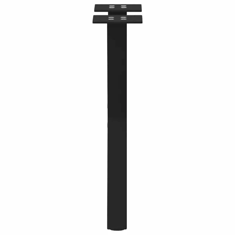 Kavos staliuko kojelės, X formos, 2 vnt., juodos, 38x(42-43) cm, plienas