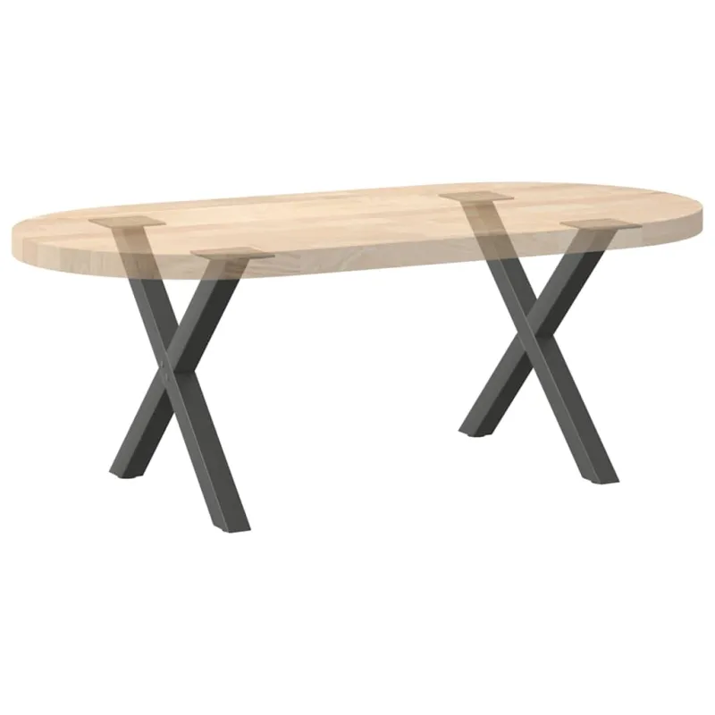 Kavos staliuko kojelės, 2 vnt., antracito spalvos, 60x(42-43) cm, plienas