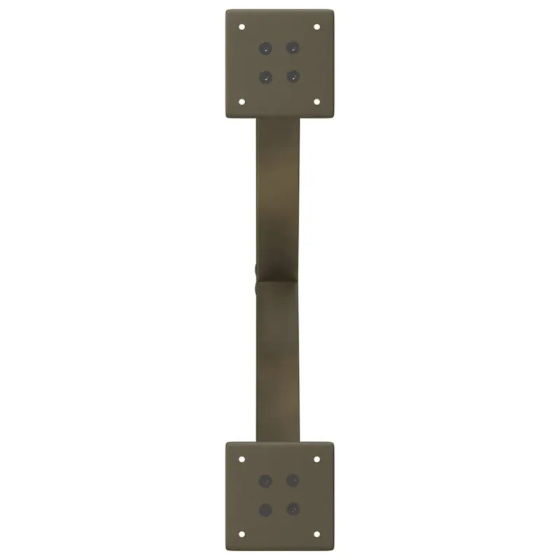 Kavos staliuko kojelės, X formos, 2 vnt., natūralus plienas, 60x(42-43) cm, plienas