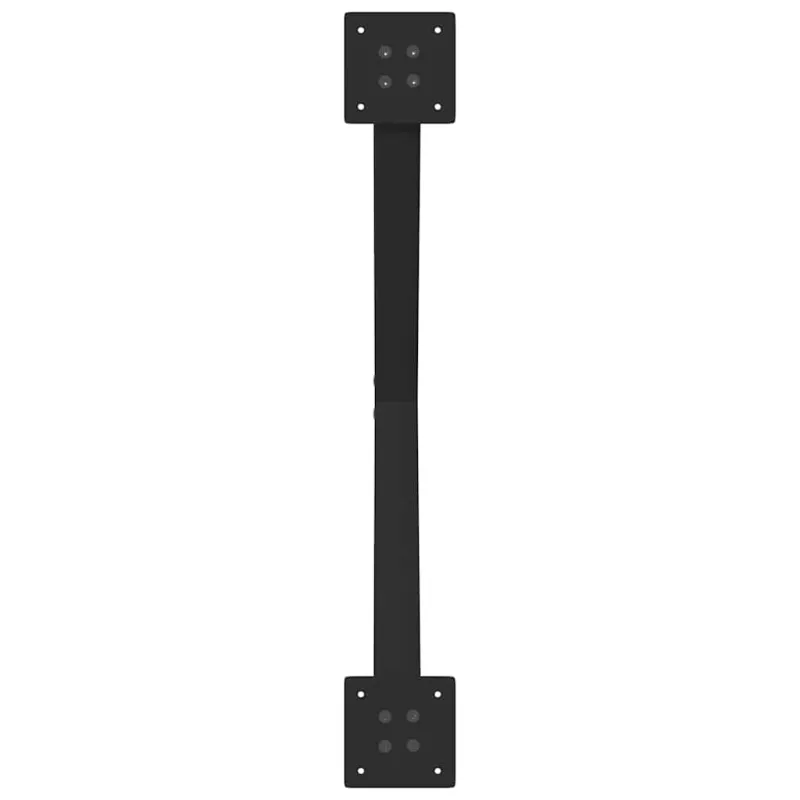 Valgomojo stalo kojos, 2 vnt., juodos, 80x(72-73) cm, plienas, X formos