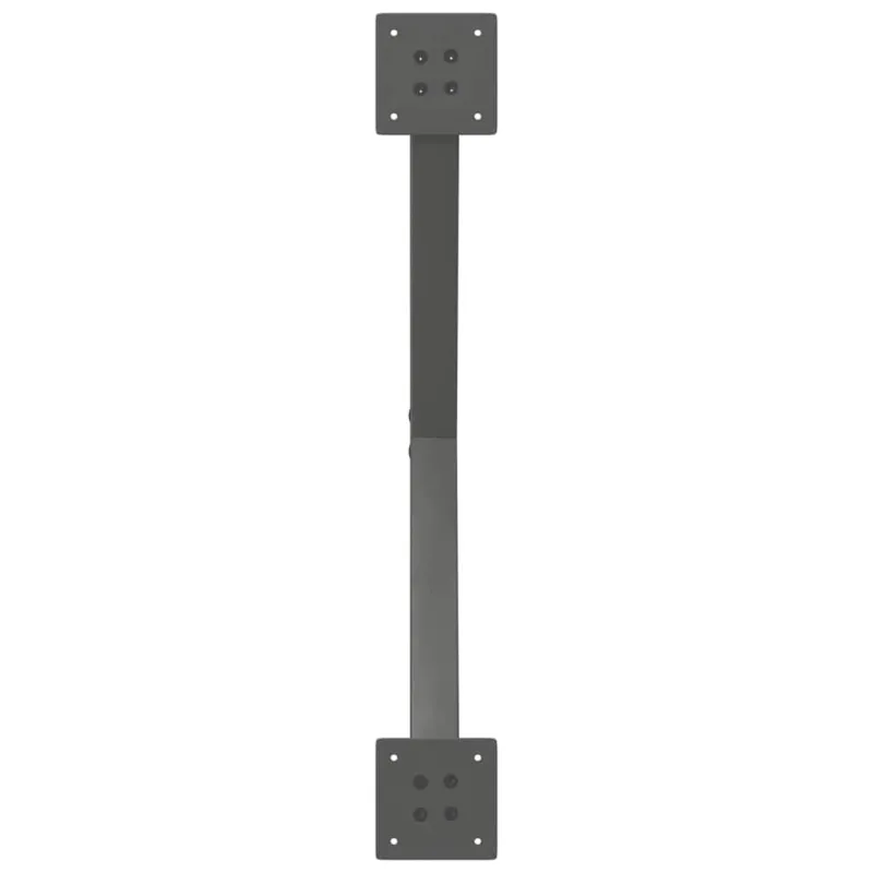Valgomojo stalo kojos, 2 vnt., antracito spalvos, 80x(72-73) cm, plienas