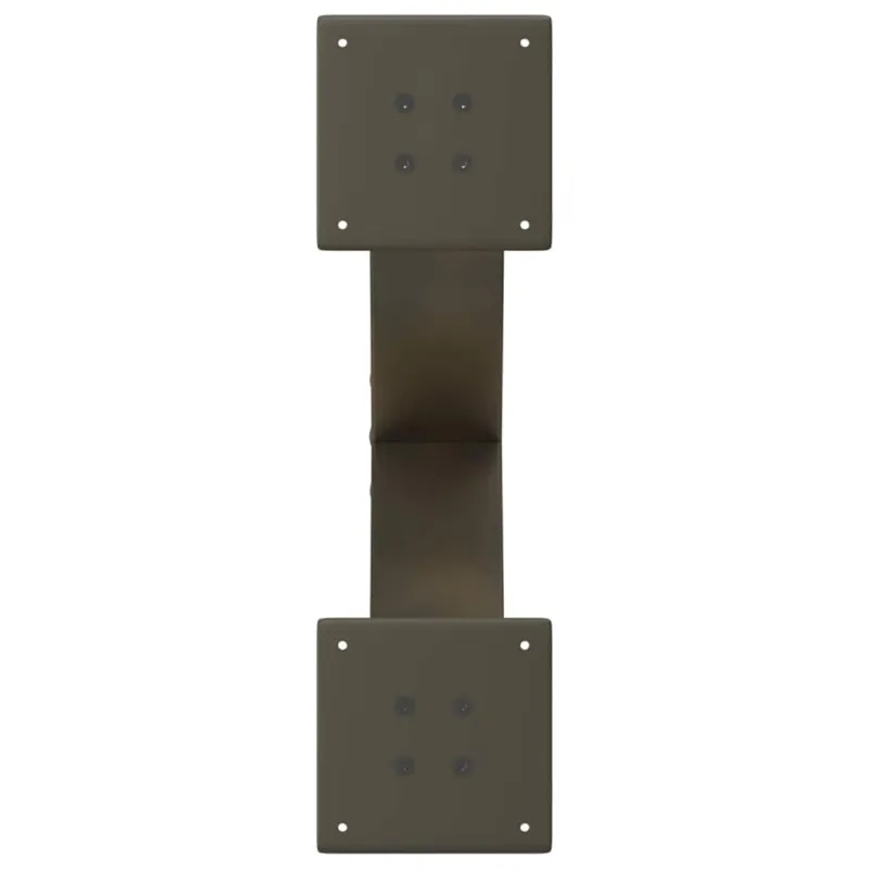 Kavos staliuko kojelės, X formos, 2 vnt., natūralus plienas, 50x(30-31) cm, plienas