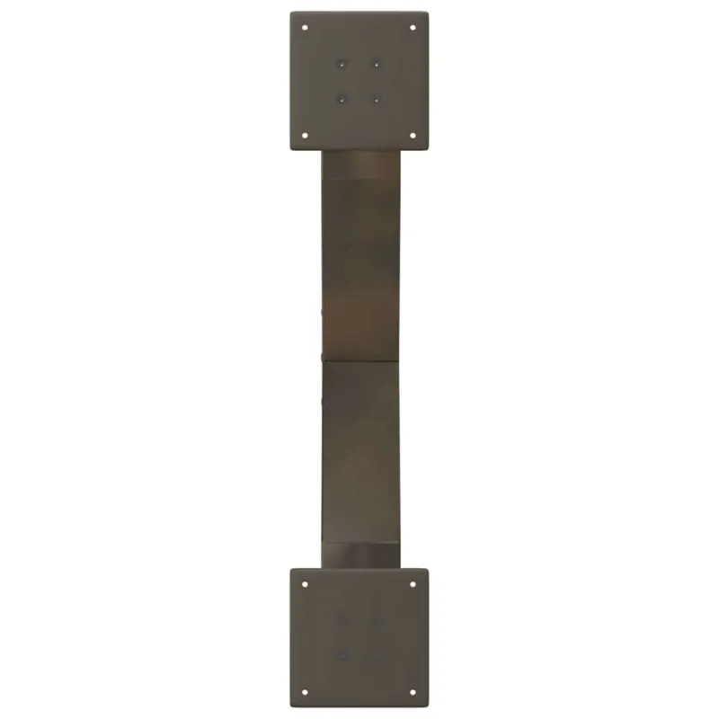 Kavos staliuko kojelės, X formos, 2 vnt., natūralus plienas, 70x(30-31) cm, plienas