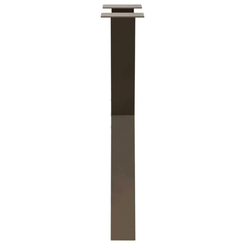 Valgomojo stalo kojos, X formos, 2 vnt., natūralus plienas, 50x(72-73) cm, plienas