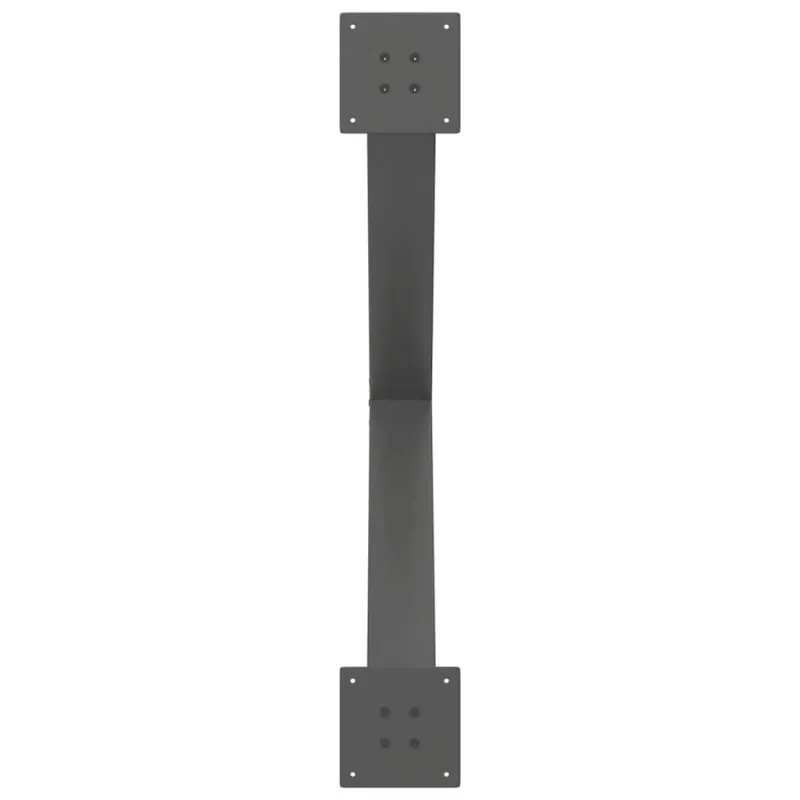 Valgomojo stalo kojos, 2 vnt., antracito spalvos, 90x(72-73) cm, plienas