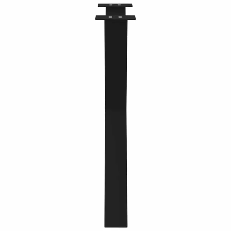 Valgomojo stalo kojos, 3 vnt., juodos, 70x(72-73) cm, plienas, X formos