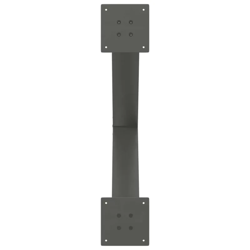 Valgomojo stalo kojos, 3 vnt., antracito spalvos, 80x(72-73) cm, plienas
