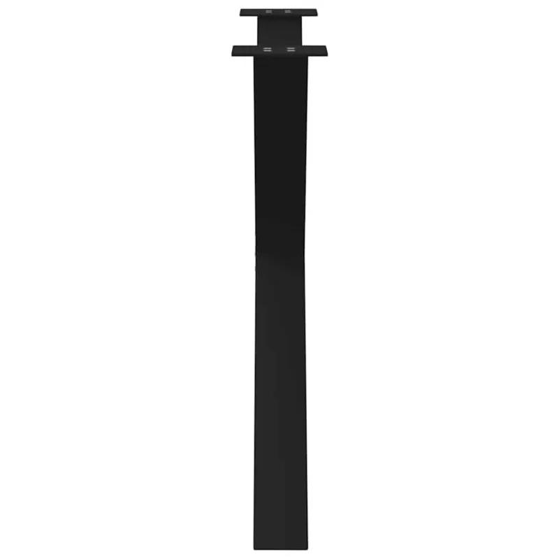 Valgomojo stalo kojos, 3 vnt., juodos, 90x(72-73) cm, plienas, X formos