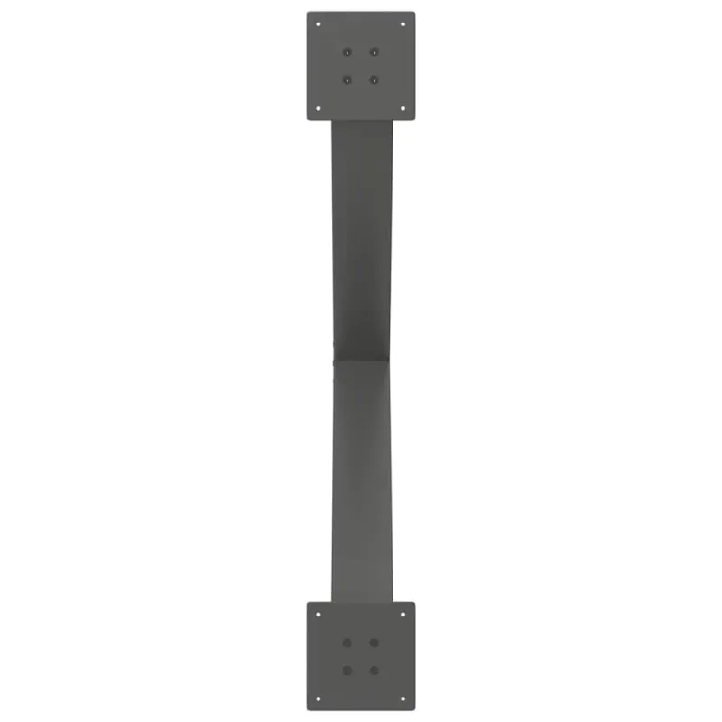Valgomojo stalo kojos, 3 vnt., antracito spalvos, 90x(72-73) cm, plienas