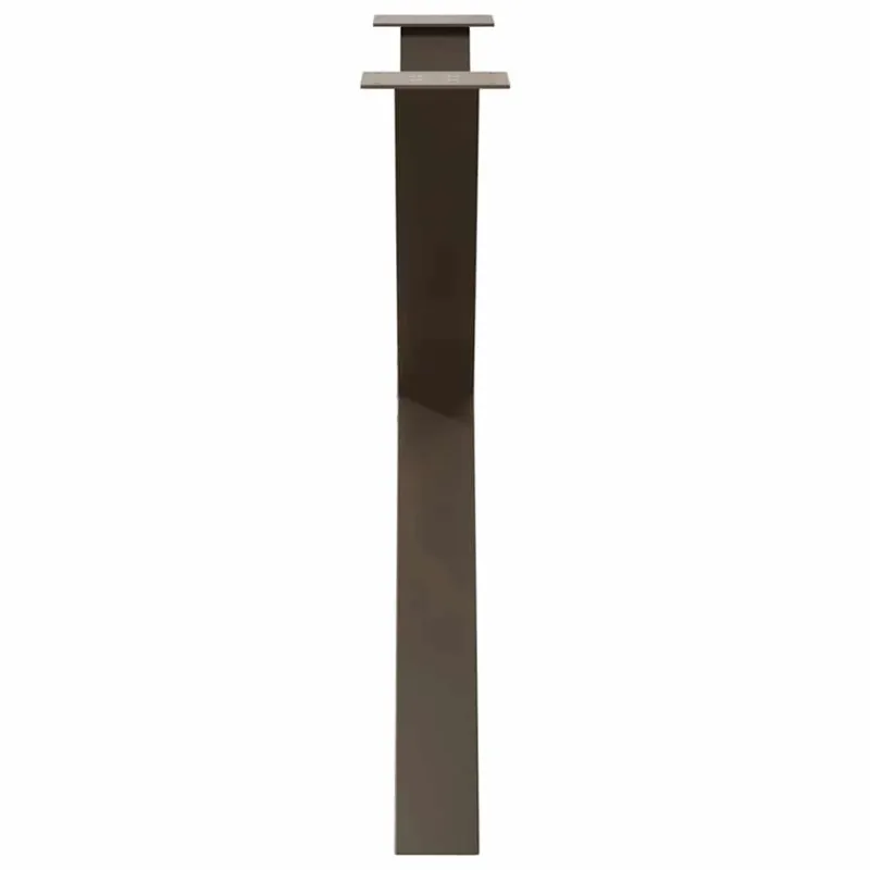 Valgomojo stalo kojos, X formos, 3 vnt., natūralus plienas, 90x(72-73) cm, plienas