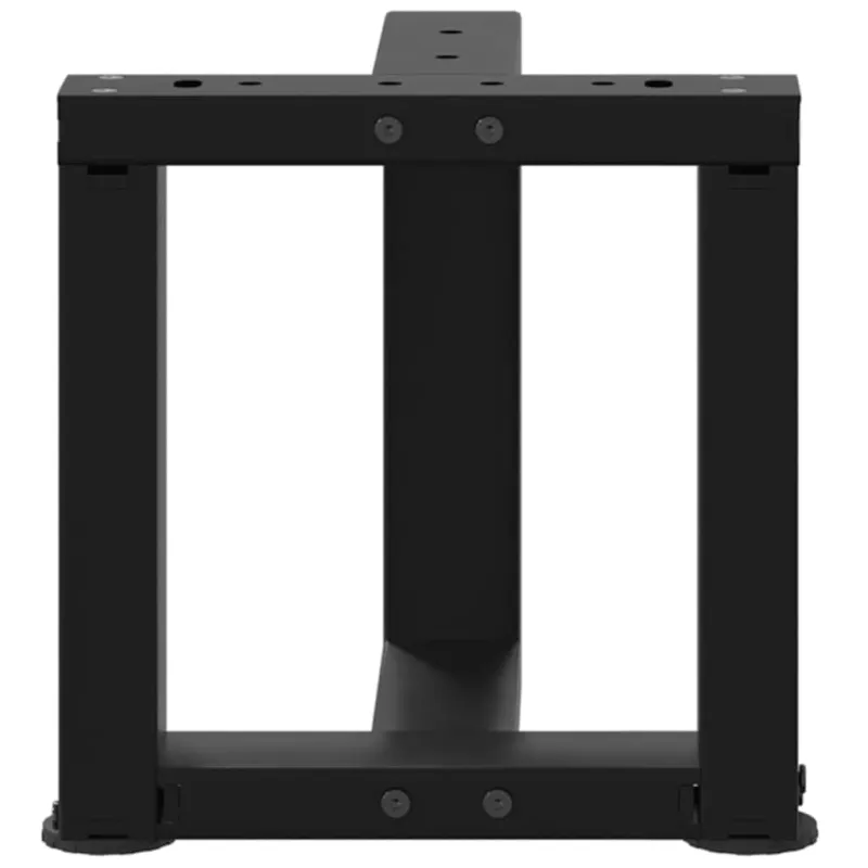Kavos staliuko kojelės, 2 vnt., juodos, 30x25x(30-31) cm, plienas